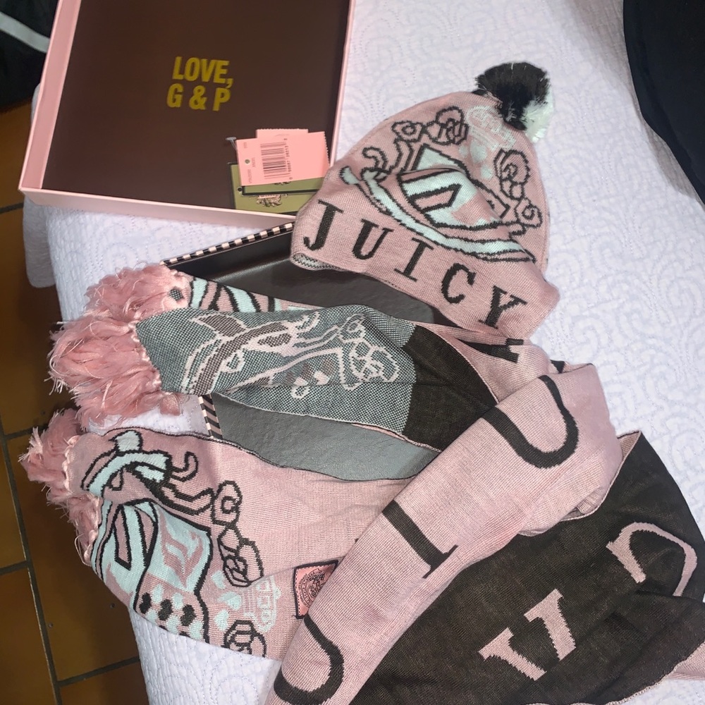 Juicy Couture Scarf and Beanie